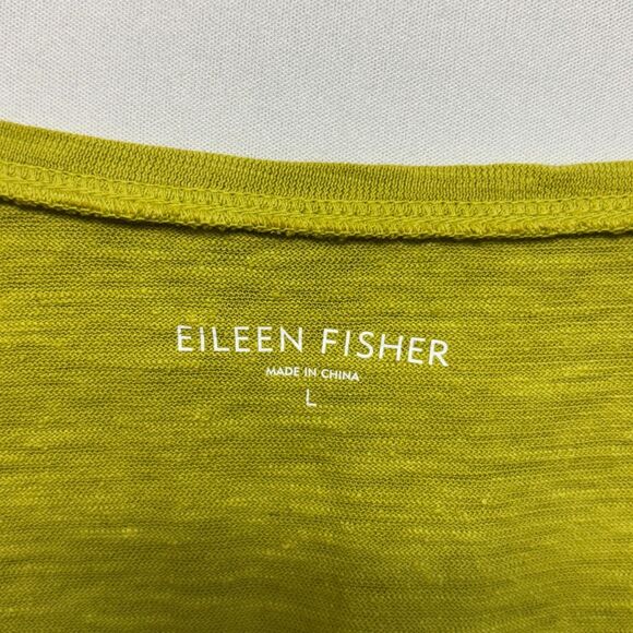 Eileen Fisher Cap Sleeve Tee T-Shirt Top Size Large D042 -18 - Picture 5 of 11